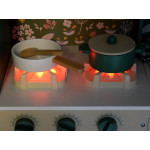 Drevená vintage kuchynka - zelená Drevená vintage kuchynka - zelená